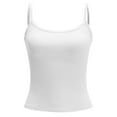 thumbnail image 3 of Weikingp Vest Tops For Women Strapless Tops For Women Cropped Camisole Tops For Women Compression Tank Tops For Women Flowy Tank Tops For Women White XL, 3 of 3