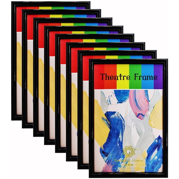 Theatre Frame SparklyHome Black, paquete de 8 unidades, para soportes de 5.5 x 8.5 pulgadas