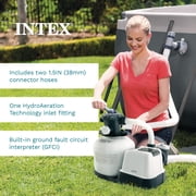 Intex 26645EG 2100 GPH Above Ground Pool Sand Filter Pump with Automatic Timer
