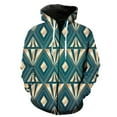 thumbnail image 1 of Abstract Pattern Men's Zipper Hoodie Harajuku With Hood Jackets Tops Sweatshirts Teens Hip Hop Oversized Fashion Cool Unisex, 1 of 5