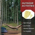 thumbnail image 4 of Uxcell 100Ft Braided Paracord Line, 100lb 0.8mm Diameter Multipurpose Utility Cord Rope Wind Chime String Kite Line Flame Resistant for Camping, Hot Air Balloon, Outdoor Survival, Yellow, 4 of 5