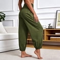 thumbnail image 6 of Oiangi Women's Workout Yoga Pants with Pockets High Waist Stretchy Athletic Pant Fall Comfy Basic Trousers Green 2XL, 6 of 8