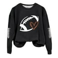 thumbnail image 2 of Dyfzdhu Sweatshirt For Women Funny Football Shirts For Football Mom Sweatshirt Crewneck Sweatshirt Hoodies, 2 of 4