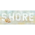 thumbnail image 2 of Dundon, Caitlin 14x8 Black Ornate Wood Framed with Double Matting Museum Art Print Titled - Rustic Beach Sign II, 2 of 4