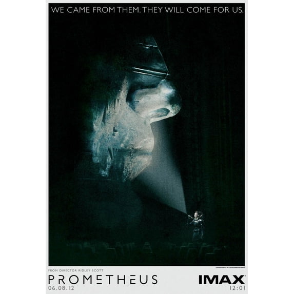 Prometheus Movie Poster 24inx36in (61cm x 91cm) Art Poster 24x36 Square ...