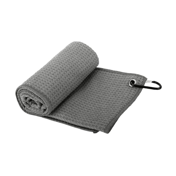 Toalla de golf cómoda con toalla limpia de pelota de golf accesorios de golf carabinores Gris
