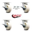 thumbnail image 2 of 5 Inch KP Nylon Caster Set with Ball Bearings 4 Brakes 2 Swivel Locks SCC, 2 of 2