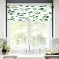thumbnail image 2 of Remain Unique Green Leaf Print Polyester Rod Pocket Curtain Valance for Home Bedroom Living Room Kitchen Window Decor 54x18 inch, 2 of 5