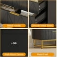 thumbnail image 4 of Ourlova Commode Organisatrice en Tissu à 4 Tiroirs – Petits Tiroirs de Rangement pour Chambre, Garde-Robe et Salon, Rangement Compact pour Vêtements, Table de Nuit Étroite Moderne, 4 of 7