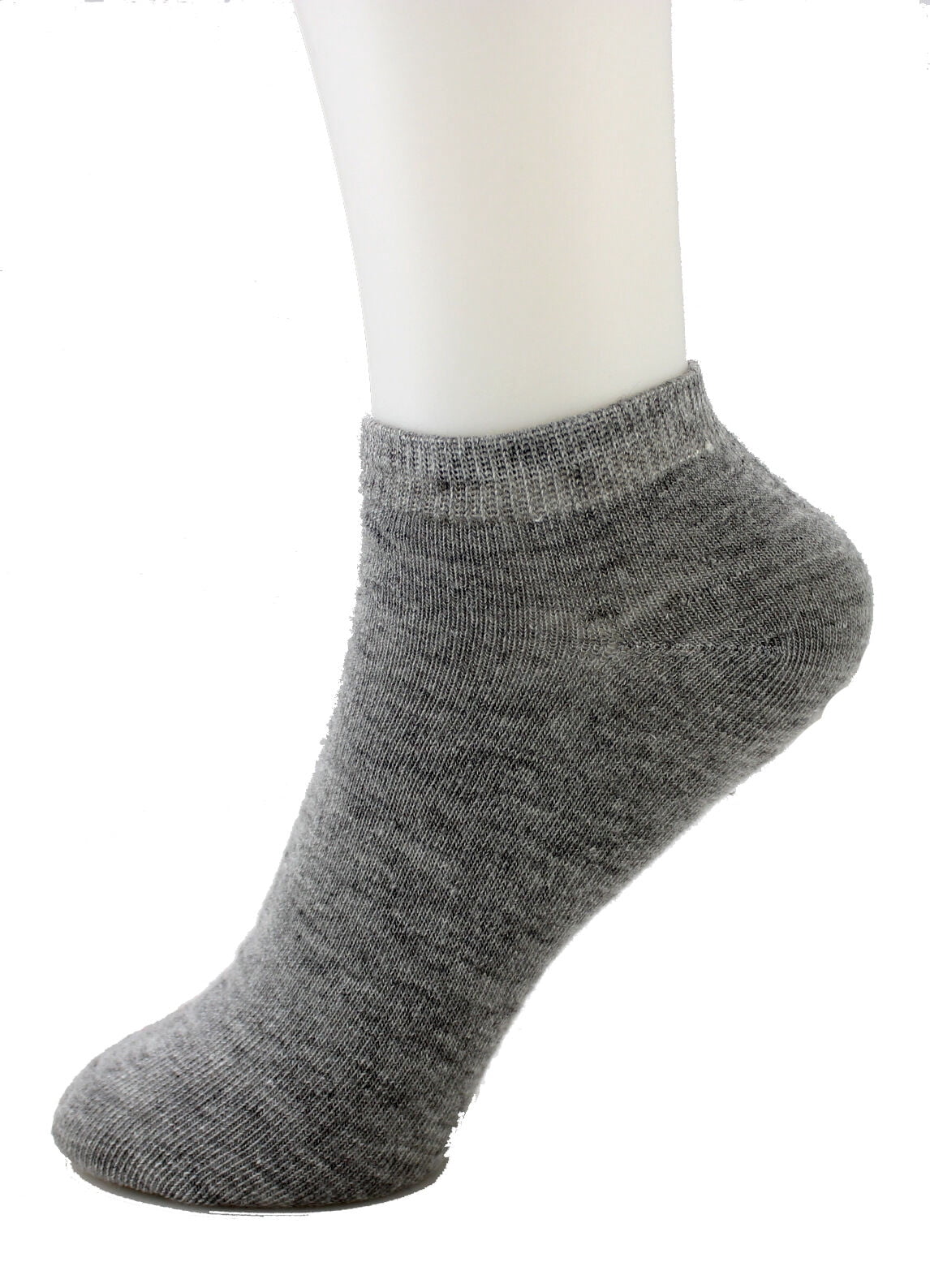 6-12 Pairs Ankle Quarter Crew Socks Cotton Sport Mens Women Size 9-11 10-13 Gray