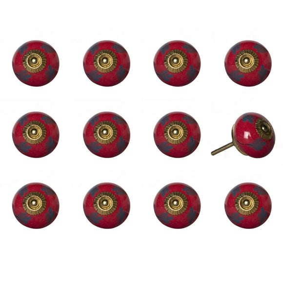 KNOB-IT VINTAGE HANDPAINTED CERAMIC KNOBS (12-Pack) K000030