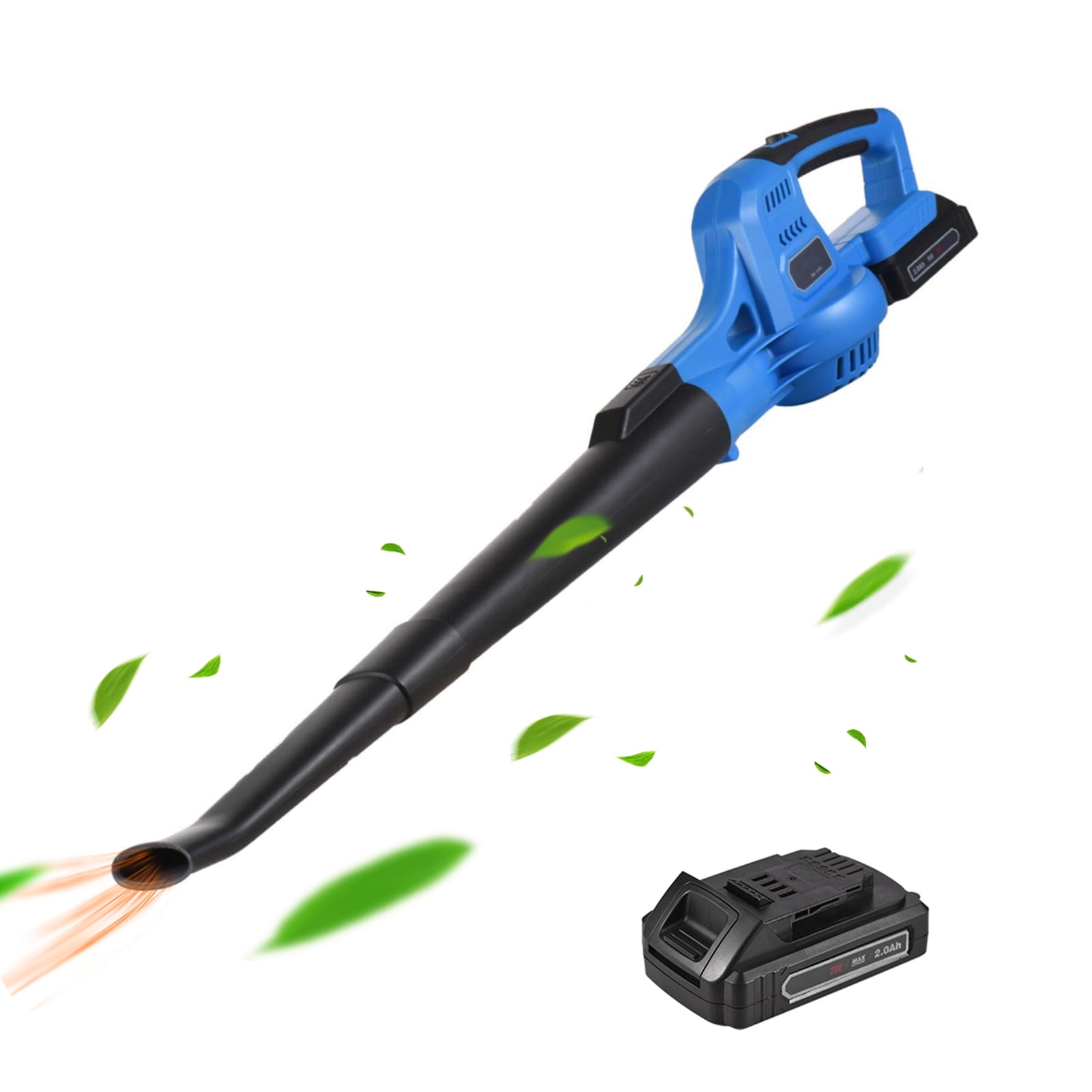 Leaf Blower 20V Cordless Electric Leaf Vacuum with Battery & Charger