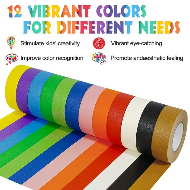 Colored Masking Tape Colors Painters Tape Rainbow Colorful Paper