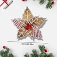 thumbnail image 2 of Gingerbread Poinsettia Christmas Decorations,Gingerbread Flowers Tree Picks Ginger Bread Christmas Tree Ornaments,gingerbread christmas decorations,for Xmas New Year Wreath Garland Home Vase Decor, 2 of 7
