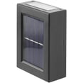 thumbnail image 2 of Led De 2 Uds., Luz De Pared Solar Para Exteriores, Lámpara De Pared Para Arriba Y Abajo, Camino, Escaleras, Jardín, Luces De Calle Decorativas Yuarrent HA045851-02, 2 of 6