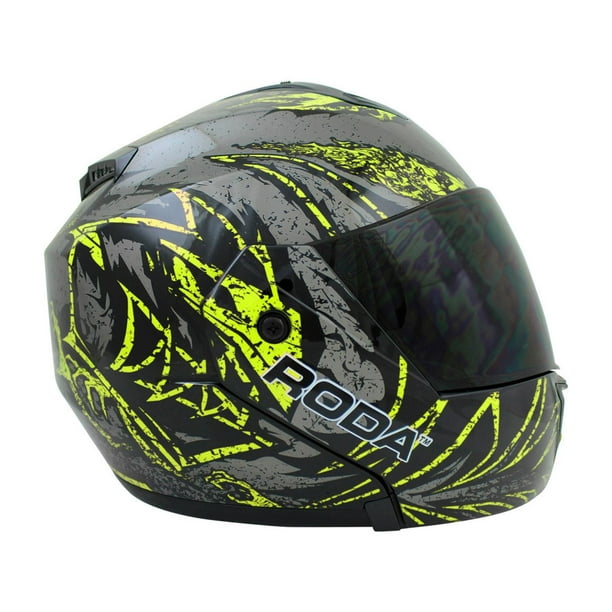 CASCO RODA REVENGE AMARILL DIABLO ROJO MICA HUMO ABATBL SVS amarillo XXL RODA Diablo rojo