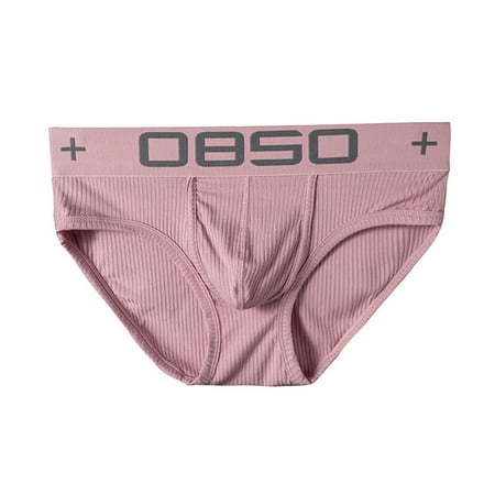 

QCTime Underwear Lift Hips Number Design Durable Good Touch Men G-string Panties Briefs