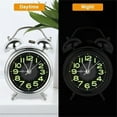 thumbnail image 6 of 4 Inches Twin Bell Super Loud Alarm Clock With Nightlight For Heavy Sleepers, 6 of 9