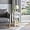 White, variant on SSyao- Slim Wood Side End Table with Storage Shelves & Pull-Out Tray, Nightstand for Bedroom, Living Room-White