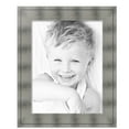 thumbnail image 2 of ArtToFrames 20" x 26" Platinum Ridge Brushed Slvr Picture Frame, 20x26 inch Silver Wood Poster Frame (WOM-5249),  Pack, 2 of 6