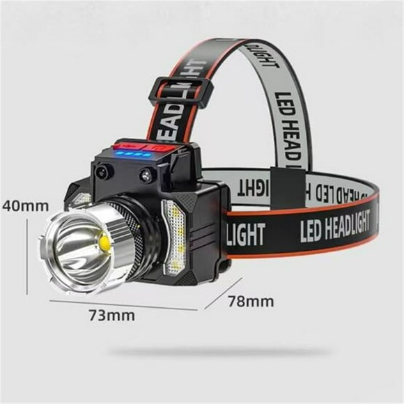 Head Lamps Outdoor Led Rechargeable,Rechargeable Headlamps, Bright Led Headlamp Flashlight, 500 230° Wide Beam & Spotlight, Sensor Mode, Head Lamp with Clips for , Camping, Running