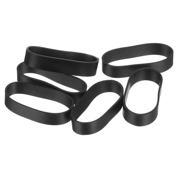 Uxcell Silicone Rubber Bands, 30Pcs 20x5mm Silicone Elastic Bands Cable Ties, Black