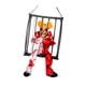 thumbnail image 1 of Muñeco de prisionero parlante y aterrador con luces intermitentes, ideal para fotos, juguete colgante de Halloween que grita Rojo Blanco, 1 of 9