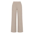 thumbnail image 3 of GZWYHT Womens Cotton Linen Pants，Plus Size Trouser Loose Sweatpants Casual Lounge Yoga Workout Palazzo Loose Stretch Dress High Waist Yoga Pants With Pockets，Red L, 3 of 7