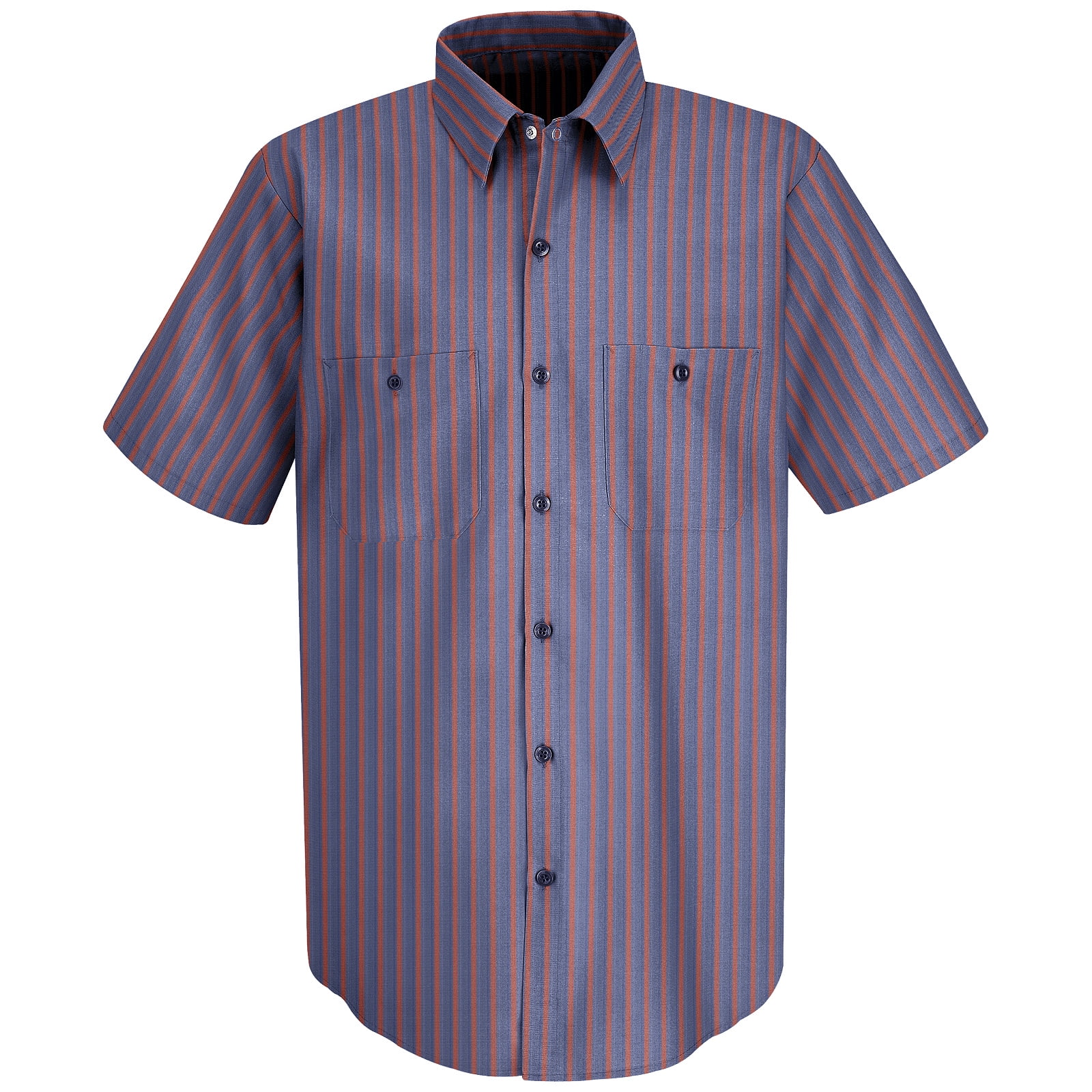 Red Kap® Men's Short Sleeve Industrial Stripe Work Shirt