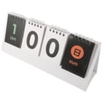 thumbnail image 4 of CIMAXIC Calendrier de Bureau Blanc Moderne Design Réversible Compte à Rebours Tableau de Score Style Calendrier Debout Calendrier Perpétuel Réutilisable, 9.88"X4.06"X2.99 Pouces, 4 of 5