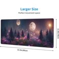 thumbnail image 2 of Forest Moon Large Mouse Pad Extended Desk Pads Rubber Non-Slip Computer Game Mouse Mat with Stitched Edges Waterproof 31.5x11.8inches, 2 of 5