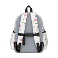 thumbnail image 3 of Pioneer Flower Floral Print Pattern Cute School Backpack with Padded Back and Adjustable Shoulder Straps 13.4"x11"x4.7", 3 of 5