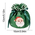 thumbnail image 3 of Diceymbol Christmas Velvet Drawstring Gift Bags Holiday Party Favor 5.12x3.94 Inch, 3 of 7