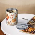 thumbnail image 3 of 12oz Coffee Tumblers Fall Pumpkins Leaves Pattern Stainless Steel Vacuum Insulated Travel Tumbler Coffee Cups Mug with Lid and Straw with Cleaning Brush for Cold & Hot Drinks, 3 of 5