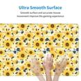 thumbnail image 5 of Pofeuu Navy Blue Leaf Sunflower Print Desk Mat for Keyboard and Mouse，Computer Desk Matt for Desktop，Large Mouse Pad for Desk，Desk Pads on Top of Desks 12x31.5in, 5 of 8