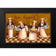 thumbnail image 2 of Eisner, Viv 18x13 Black Modern Framed Museum Art Print Titled - Chefs Bon Appetit, 2 of 5