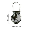 thumbnail image 3 of Vintage Solar Lanterns Outdoor Hanging - Metal LED Flickering Flame Lights, Waterproof Solar Powered Lanterns for Garden, Patio, Pathway - Flameless Candles for Yard, Table & Holiday Decorations, 3 of 6