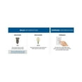 thumbnail image 3 of Atwell Collection Three-Light Brushed Nickel Mid-Century Modern Semi-Flush Mount, 3 of 9