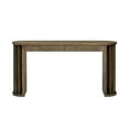 thumbnail image 5 of GZXS 59" Long Console Table in Natural Wood Finish, Modern Farmhouse Behind Sofa Couch Table with 2 Storage Drawers, for Entrance, Hallway, Living Room, 5 of 8