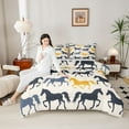 thumbnail image 4 of Castle Fairy Farm Horse Full Size Comforter Sets for Kids,Farmhouse Animal Bedding Sets, 4 of 8