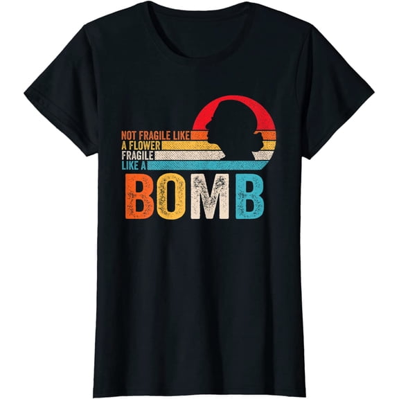 Women Not Fragile Like A Flower But A Bomb Ruth Ginsburg RBG T-Shirt