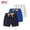 A01 Blue, variant on JOANKDMI 3-Pack Toddler Girls Casual Shorts Kids Summer Elastic Waist Play Shorts with Cute Ribbon Bowknot Lightweight Lounge Clothes for Little Girls Daily Wear
