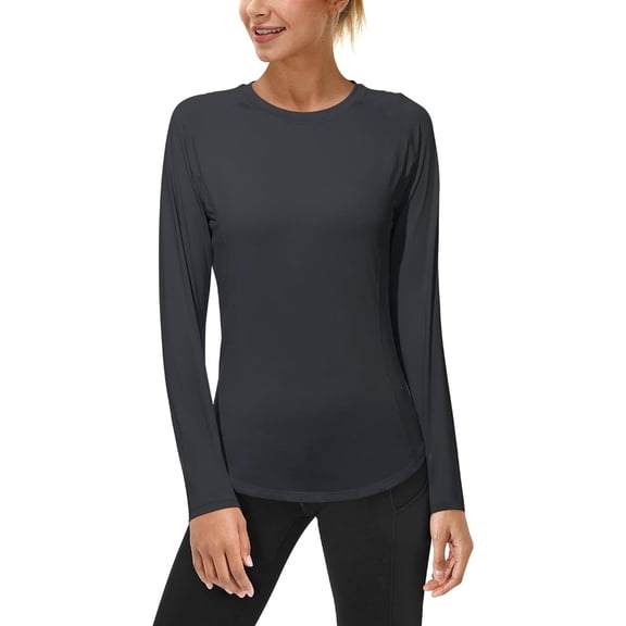 Roadbox Women's Long Sleeve UV Sun Shirts UPF 50 Workout Swim Rash Guard Tops