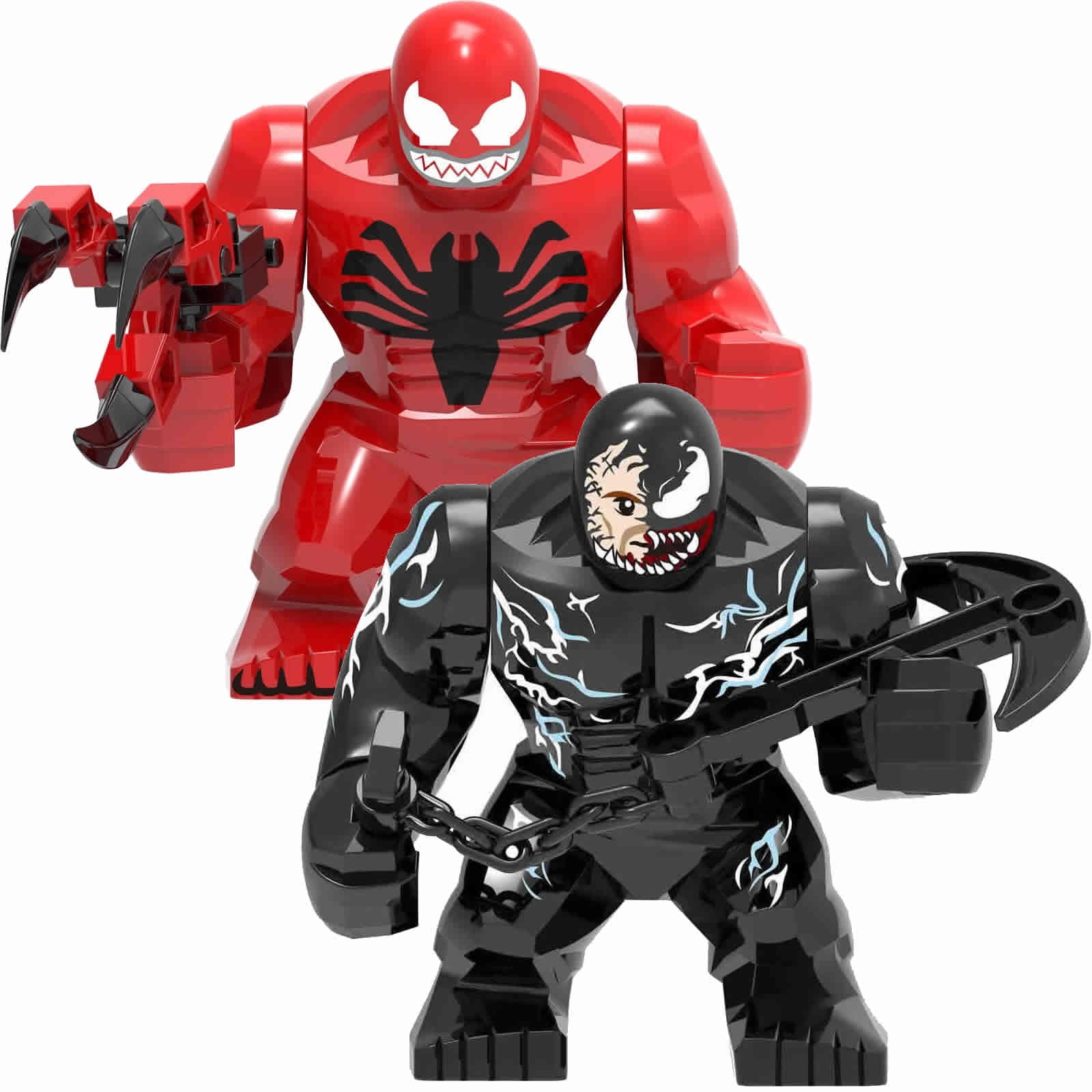 Super Action Figures Heroes Carnage Venom Devastating Figurines Set(30 Pack)Birthday Gift Cake Topper Party Decorations
