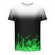 thumbnail image 5 of Mens Casual Pantalones Cortos Cuello Redondo Gradación Impresión Suéter Camiseta, Blusa Deportiva de Fitness para Hombres, 5 of 5