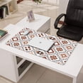 thumbnail image 3 of Long Mouse Pads for Desk,Brown Geometric Diamond Pattern Desk Mats on Top Of Desks, Desk Mouse Pad Extra Large with 3mm Non-Slip Base and Stitched Edge for Gaming,Office,Work,Home 31.5"x15.7", 3 of 6