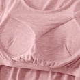 thumbnail image 4 of BWASD Womens Pajamas Set 2 Pack Summer Casual Loose Larg Modal Padded Short Sleeve Shorts Pjs Set with Pocket Breathable Home Wear Daily (Pink L), 4 of 7