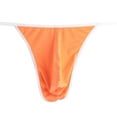 thumbnail image 2 of TANBOM Men's Nylon Thong Sexy Underwear Soft Big Pouch Breathable Tagless Orange L, 2 of 6
