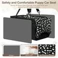 thumbnail image 5 of Tensea Dog Car Seat for Small Dogs,Center Console Dog Car Seat Support Up to 20lbs,Portable Anti-Collapse Puppy Car Seat,Pet Car Seat with Soft Cushion&Safety Belt&Storage Pockets, 5 of 9
