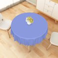 thumbnail image 4 of Tchckioa Solid Color Round Waterproof Tablecloth,Sky Blue Table Cloth Cover for Banquet Restaurant Home Decor,70 Inch, 4 of 6